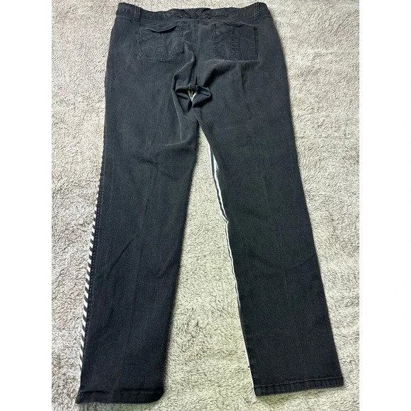 Tripp NYC Daang Goodman Skinny Jeans Women's Sz 20 Rave Goth Punk  Black White - Picture 14 of 16